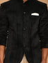 Men's Black Polka Dot Printed Velvet Jodhpuri